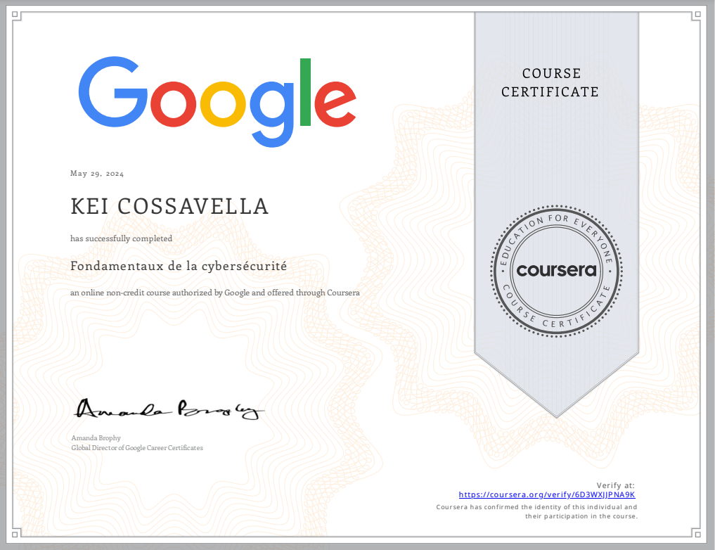 Certification Coursera