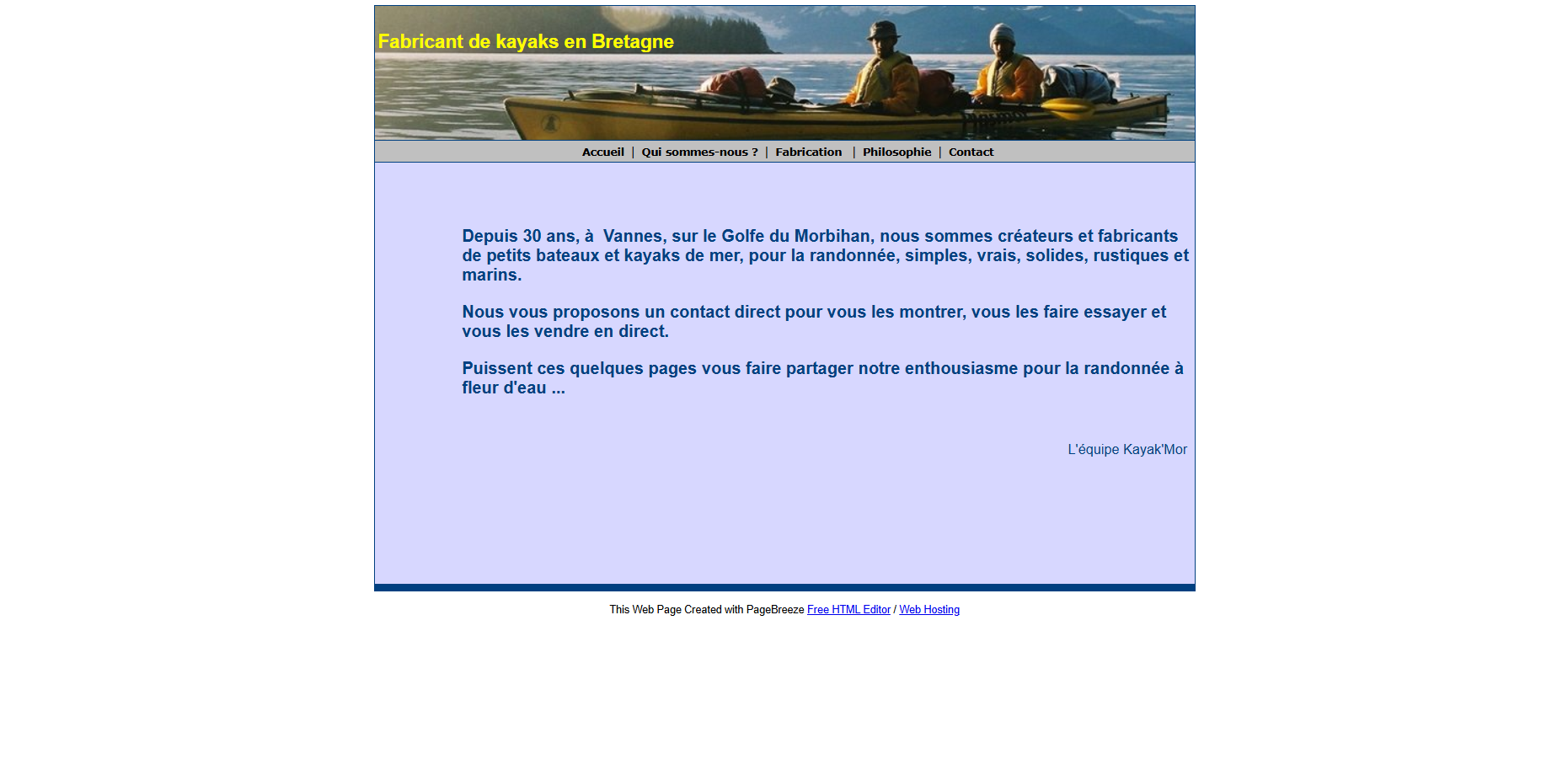 Ancienne version Kayak-Mor