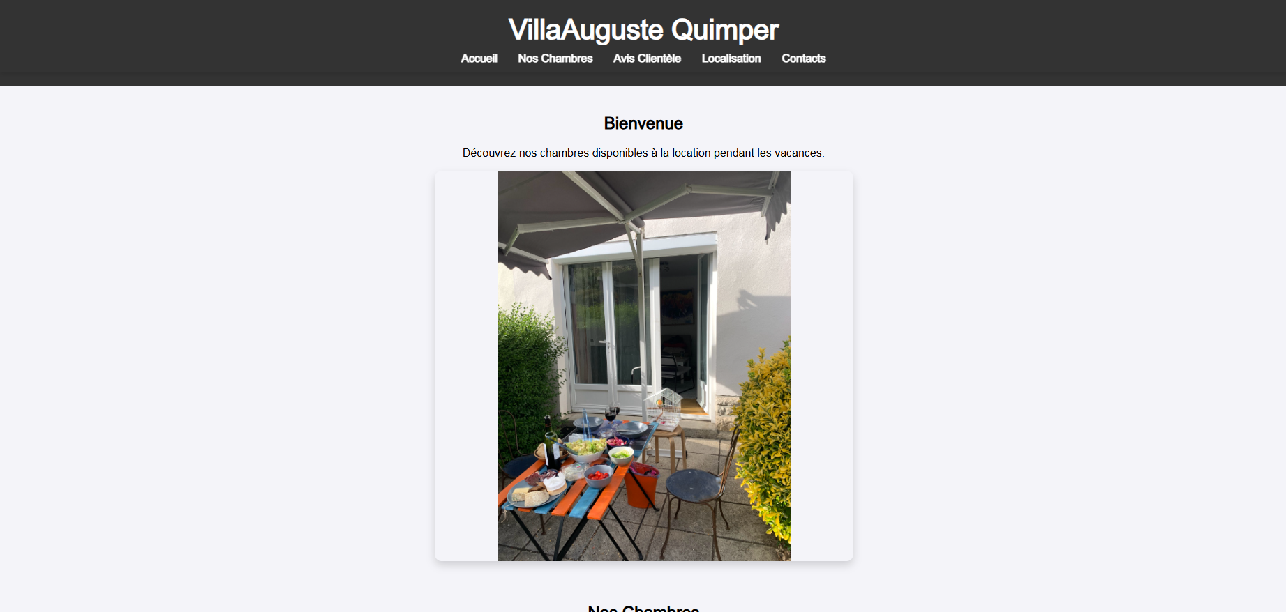 Site Web VillaAuguste